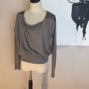 Oonagh by nanette lepore grey cashmere sweater S